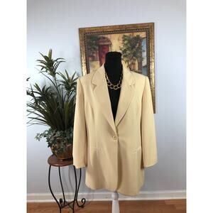 Grace Blazer Jacket Womens 14 Pastel Yellow Elegance Light Academia Wardrobe